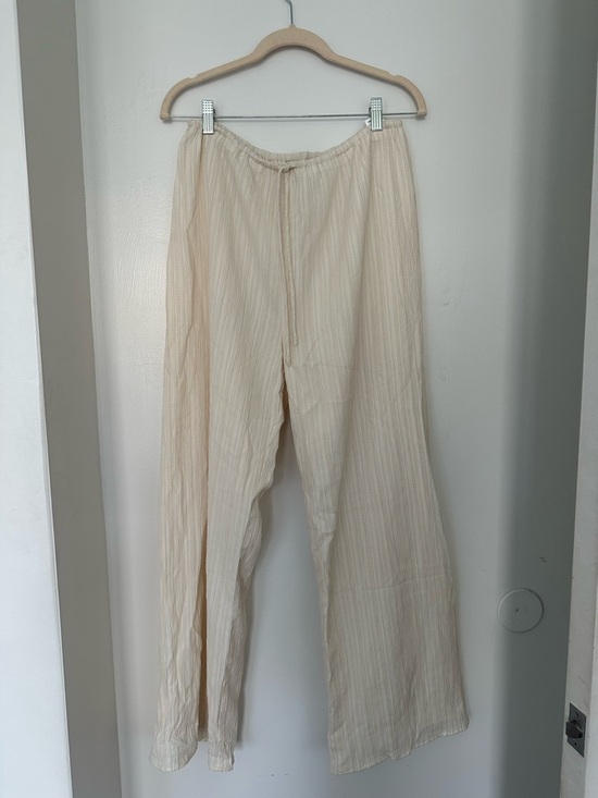 DISSH Pants - DISSH Lightweight Cream Wide-Leg pants